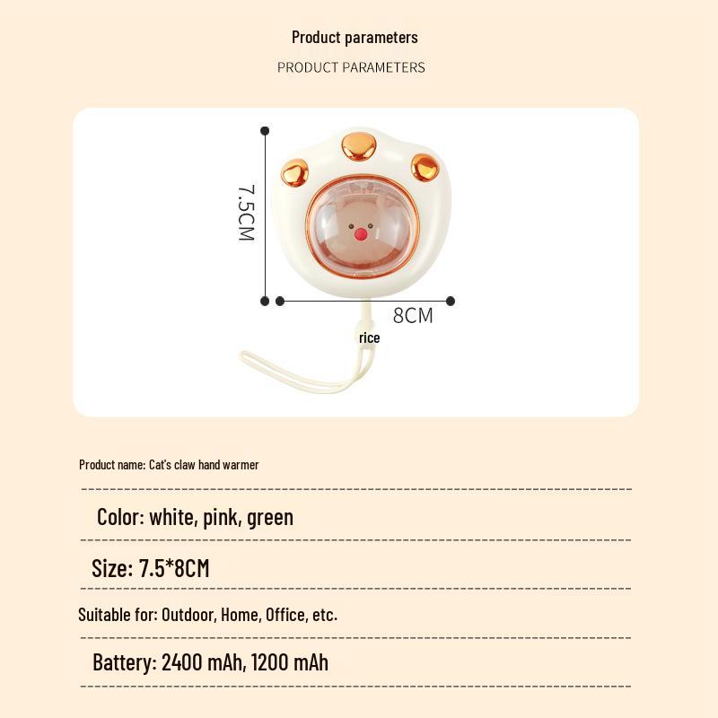 Mini Portable Explosion-Proof Pet Hand Warmer Charger