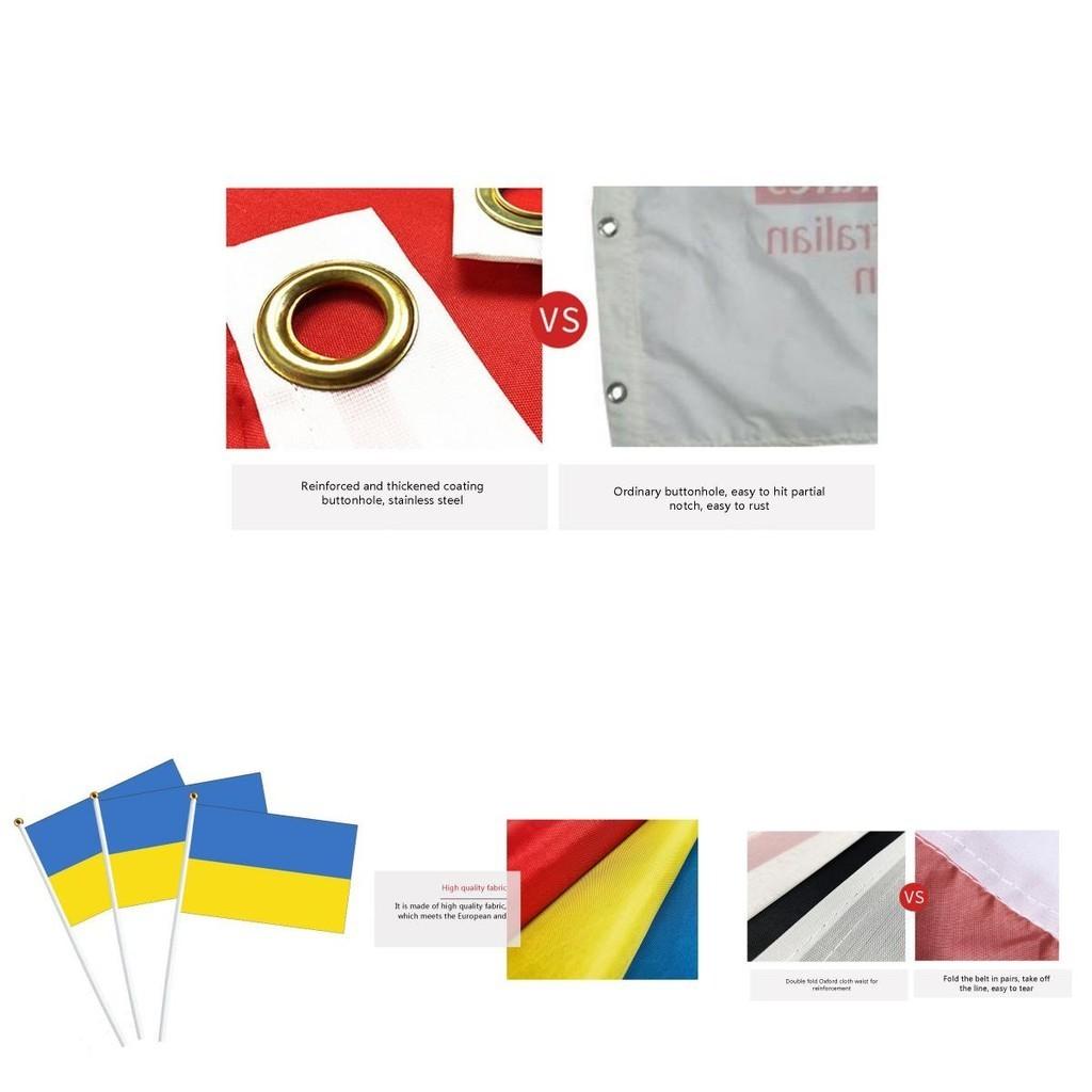 Giant 5ft X 3ft Ukrainian Flag Quality Materials Superior Stitching Uv-resistant Garden Decoration