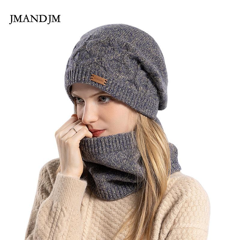 Зимняя шапка женская для верховой езды теплая защитная шапка из шерсти флисовый шарф — фото 6