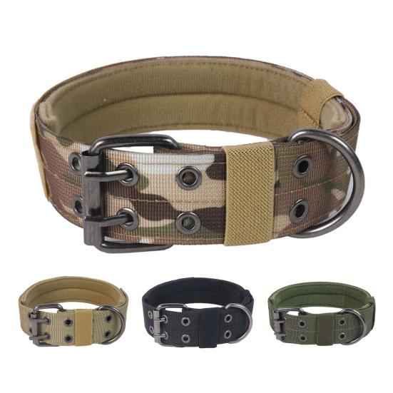 Adjustable Dog Collar with D-Ring Tear-resistant Pet Training Collar Pet Neck Protection Collar Pet Supplies