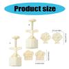 Dessert Molds Pastry Making Molds Flower Shape Baking Accessory Dessert Maker ABS Texture Suitable for Baking Dessert