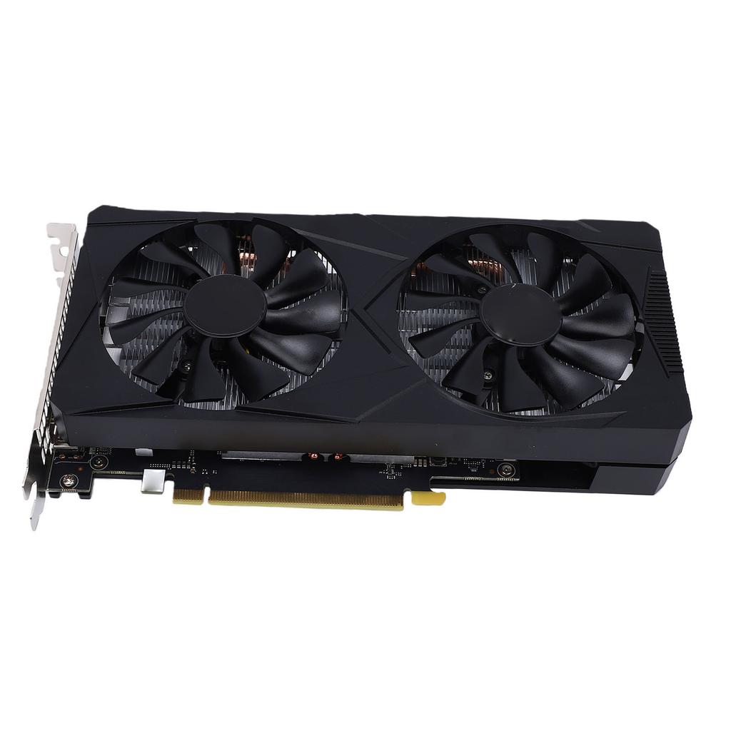 Komputer Stacjonarny Karta Graficzna do Gier 6GB GDDR6 Dedykowana Karta Graficzna 192 Bit Podwójny Wentylator Wsparcie 1080p 2K Gry AAA