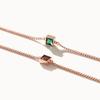 J.Lauren B0892 Silver Rose Gold Green Onyx Garnet Bracelet