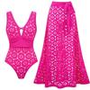 Set Costum de Baie Trendy 2026 Culoare Solidă Decupat cu Laser: Opțiuni Sexy One-Piece și Two-Piece Europene și Americane