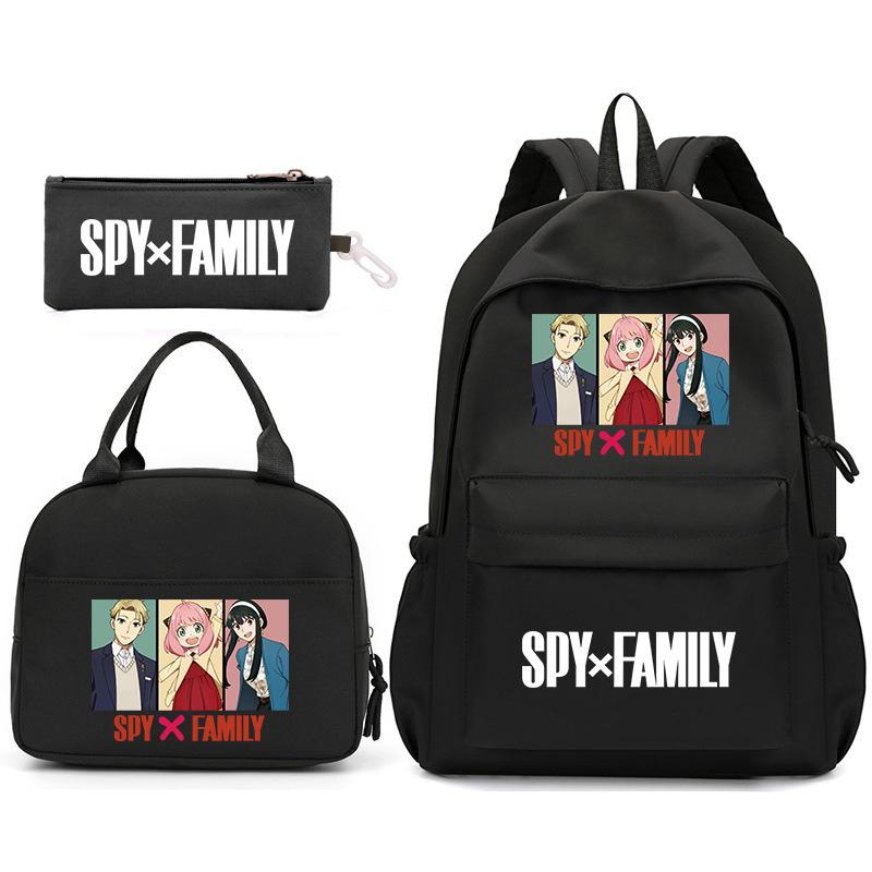 School Season Spy Playhouse Printed Backpack Pencil Bag Shoulder Bag Leisure Primary And Secondary School Students Schoolbag