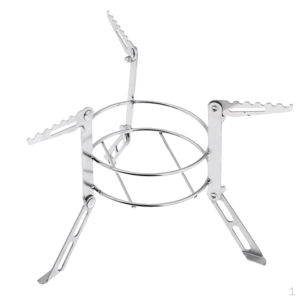 Foldable Stainless Steel Stove Rack Stand, Outdoor Camping Backpacking Accessories