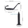 B0KB 9 Pcs European Coat Hanger Vintage Wall Hooks with Screws Wall Mounted Hanger Modern Bedroom Single Hooks