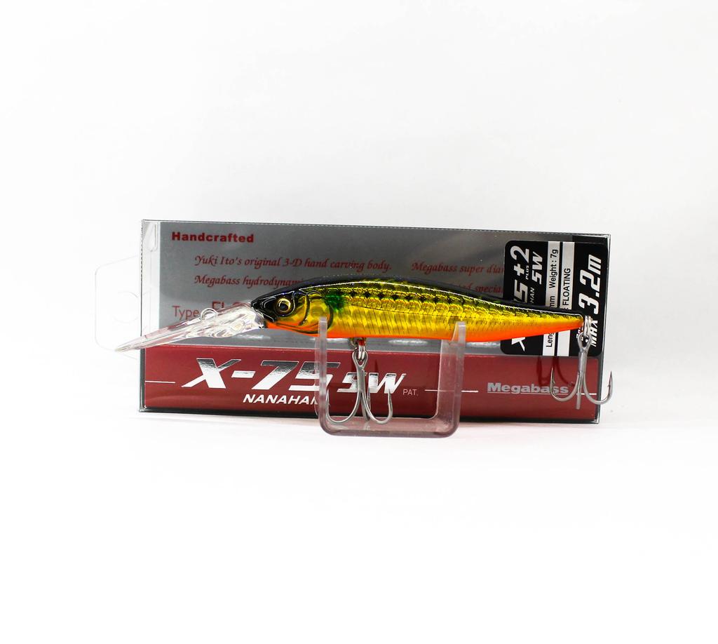 Megabass X-Nanahan +2 SW 75 mm 1/4 oz Schwimmköder GG Kinbora (3753)