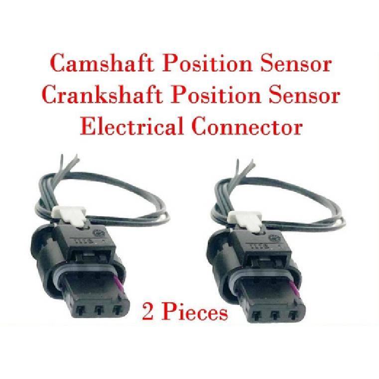 

2 Pcs Cam/Crankshaft Position Sensor Connector Fits Ford Lincoln 11-21 V6 3.5L