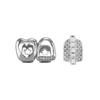 Double Heart Diamond-Studded Gold Teeth Hip-Hop Braces Versatile Halloween Personalized Teeth Accessories