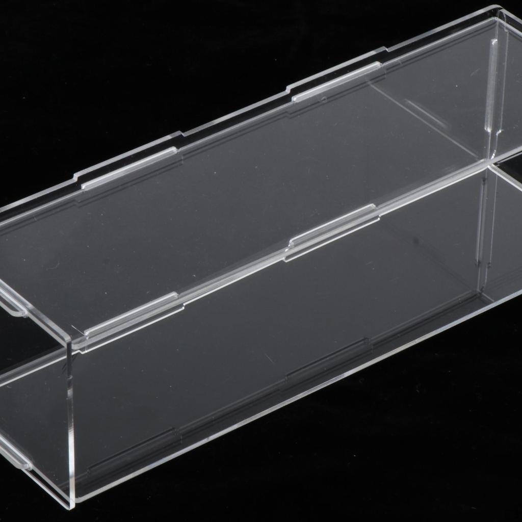 Nixie Tube Clock Clear Acrylic Dust Cover Display Box Durable Dustcover for Organizing Toys