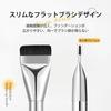 Gevlonecirly Foundation Brush Flat Type Spatula Shape Liquid Compatible Sheer Application Adheres Evenly Base Makeup Beginner-Friendly 01# 1 Piece