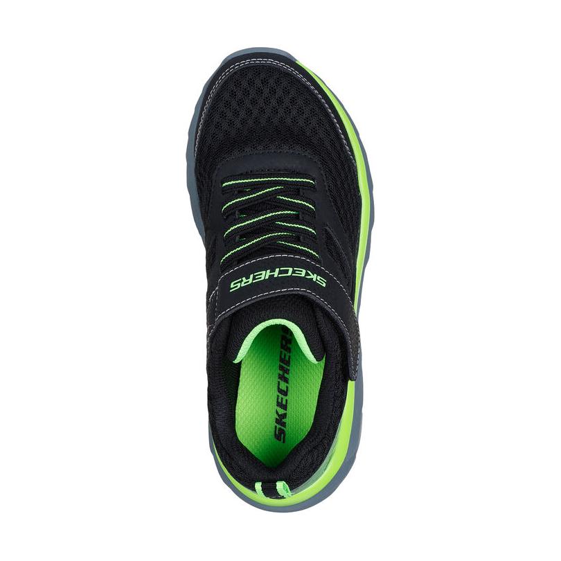 Skechers Kids Boundless Non-Slip Durable Low-Top Running Shoes Kids sneaker Black Green 403718L-BKLM