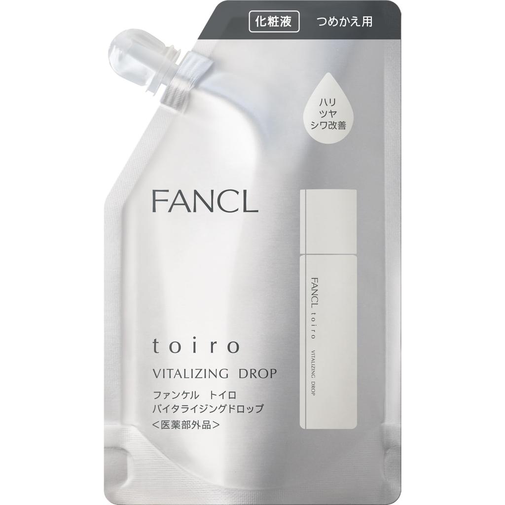 FANCL toiro Vitalizing Drop [120ml & Refill ]- Additive-Free Toner for Anti-Aging, Blemish & Dryness Prevention