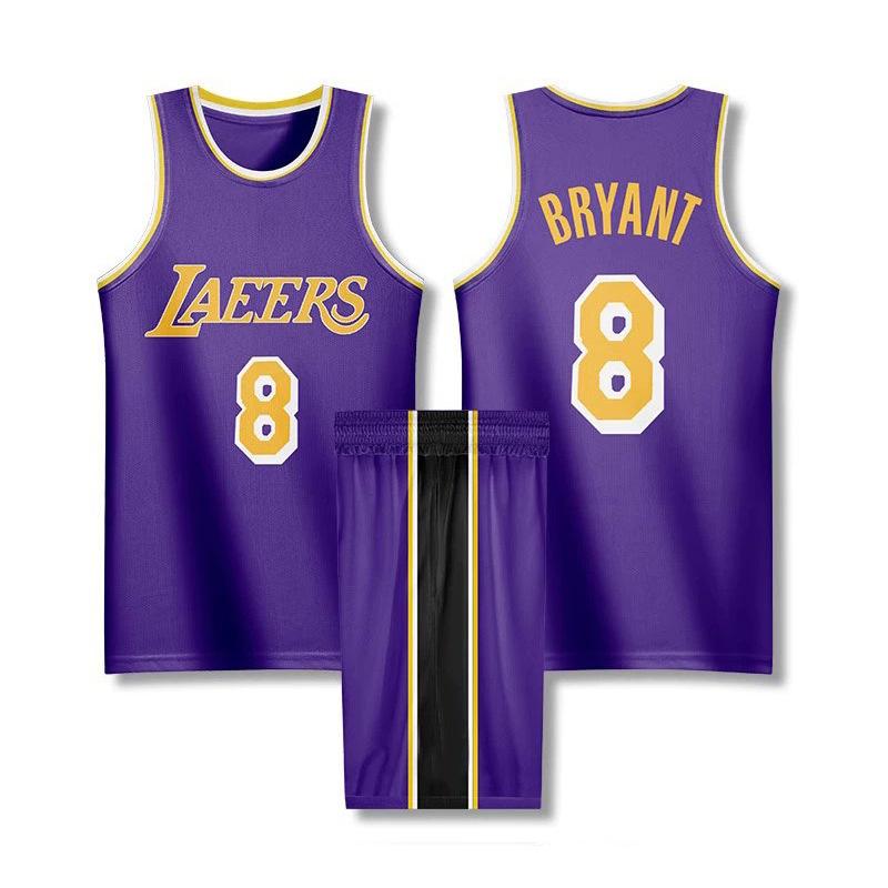 Lakers Crew Neck Purple basketball jersey No.8 Kobe Bryant L