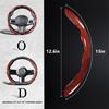 3Pcs 38Cm Carbon Fiber Car Steering Wheel Cover Non-Slip Protective Cover Segmented Car Styling Accessories For 99% Car