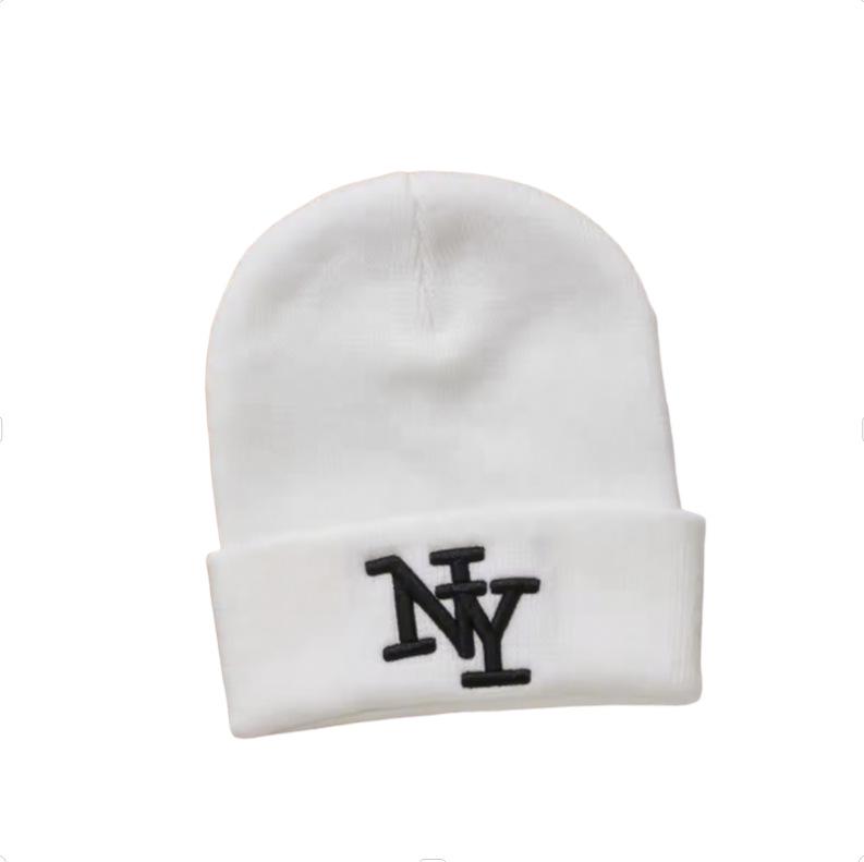 Autumn/Winter Unisex Knit Ski Beanie - Warm NY Wool Pull-On Hat