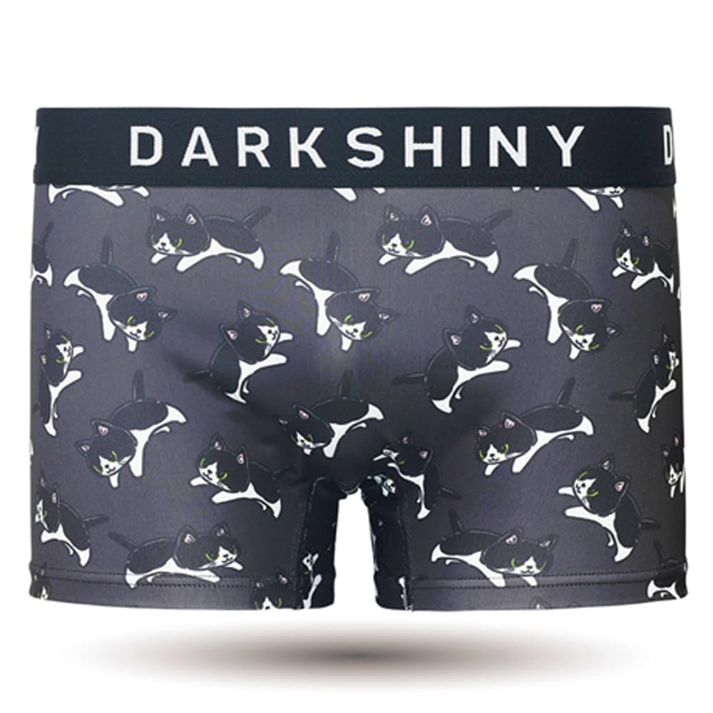 Unisex Boxer Creators Flying Cat x Ice M Hachiware [Dark Shiny] Shorts, Collaboration, Beans, (YLUN64M),