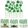 Quick Setups No Tools Needed Helical Shamrock Hanging Decoration for Fast Party Decoration on . Patrick's Festivities