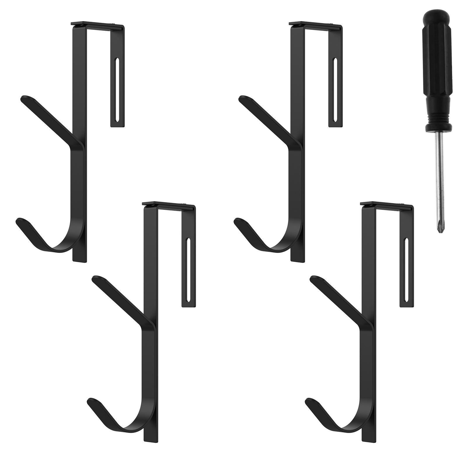 

4 шт. крючки над дверью, регулируемые крючки для кабинки, ванной комнаты, вешалка для одежды, полотенец, металлический органайзер для душа, кухни