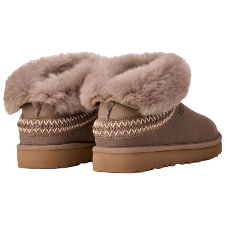 Women's Boots UGG CLASSIC MINI Cow Split Leather Thermal Snow Boots Women's Reindeer Brown