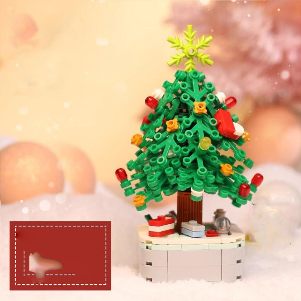 Christmas Tree Assembly, Children'S Building Block Toys, SantaClaus Decoration Gifts