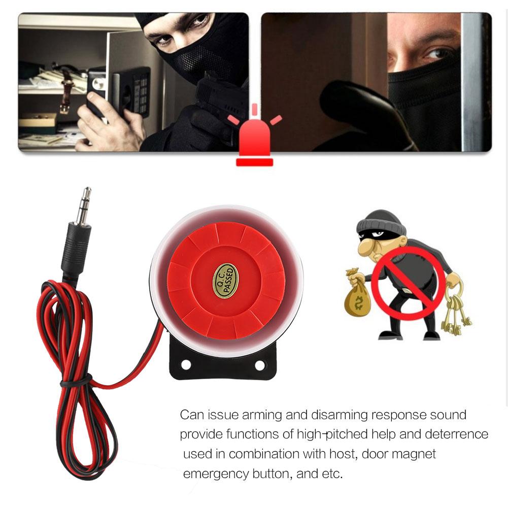 Indoor Ear Piercing Siren Mini Alarm Horn Home Security System