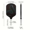 Pickleball Paddle Carbon Fiber Lightweight Design  Cold Pressed Technology Comfortable Grip Suitable Training Competition
