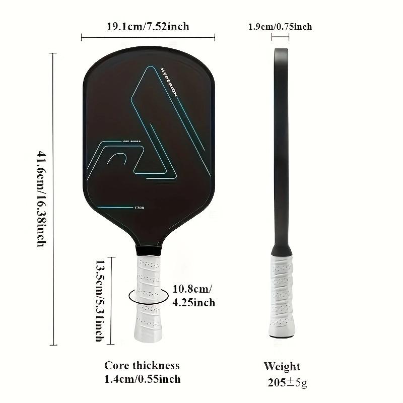 Pickleball Paddle Carbon Fiber Lightweight Design Cold Pressed Technology Comfortable Grip Suitable Training Competition