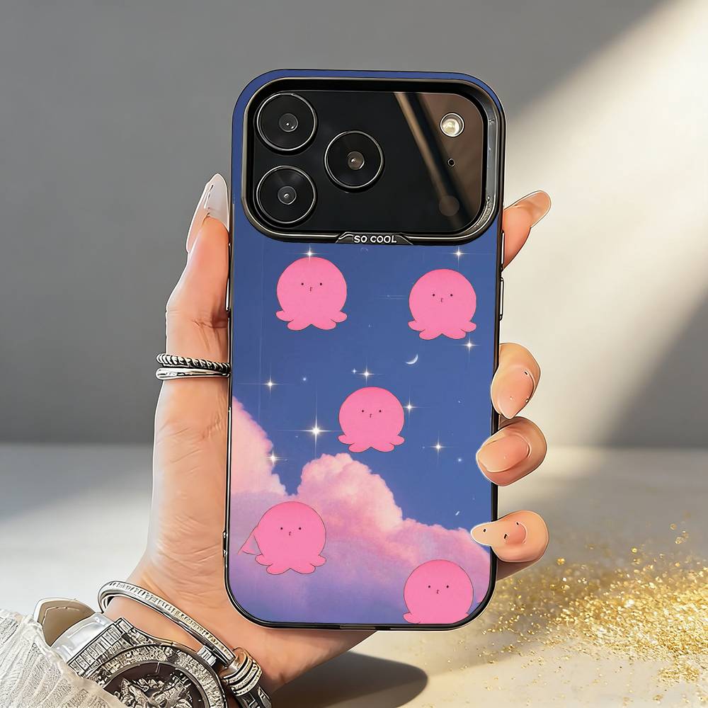 

T-Takopis O-Original Sin Phone Case For iPhone17 16 15 14 13 12 Pro Max Grey Black Matte Laser Metallic Aurora Funda iPhone16e