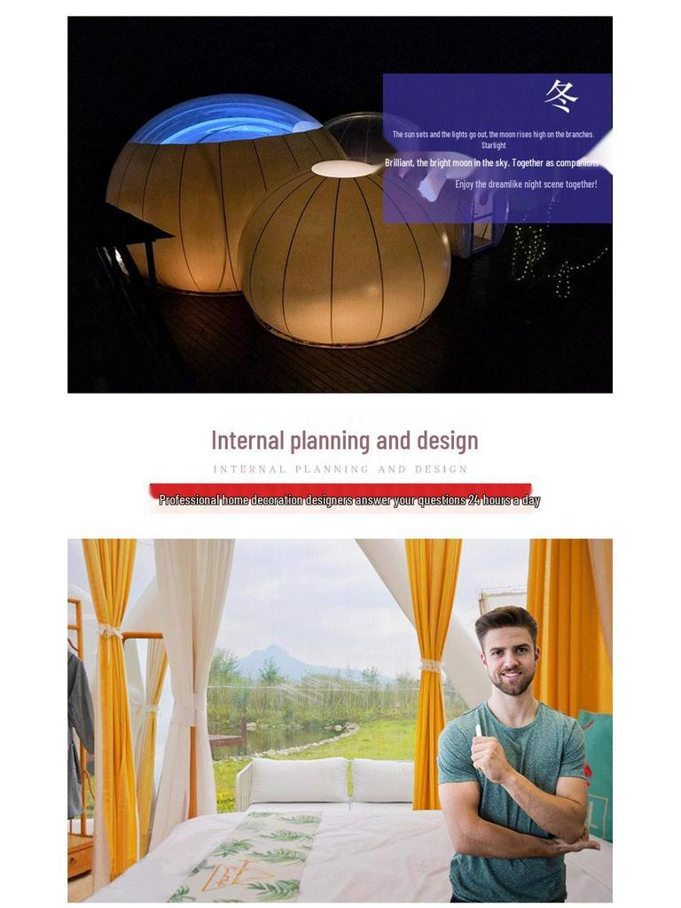 Transparent Inflatable Bubble Tent: Outdoor Starry Sky Room for Weddings, Birthdays, and Events