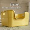 Extra-Large Splash-Proof Semi-Enclosed Cat Litter Box for Maine Coons