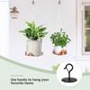 Wall Mount Ceiling Hook Durable Carbon Steel Plant Hanging Hook New Flower Pots Lifting Hook
