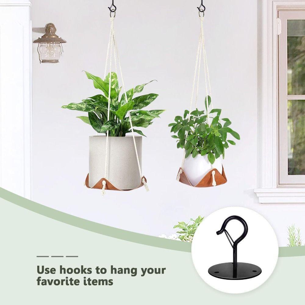 Wall Mount Ceiling Hook Durable Carbon Steel Plant Hanging Hook New Flower Pots Lifting Hook