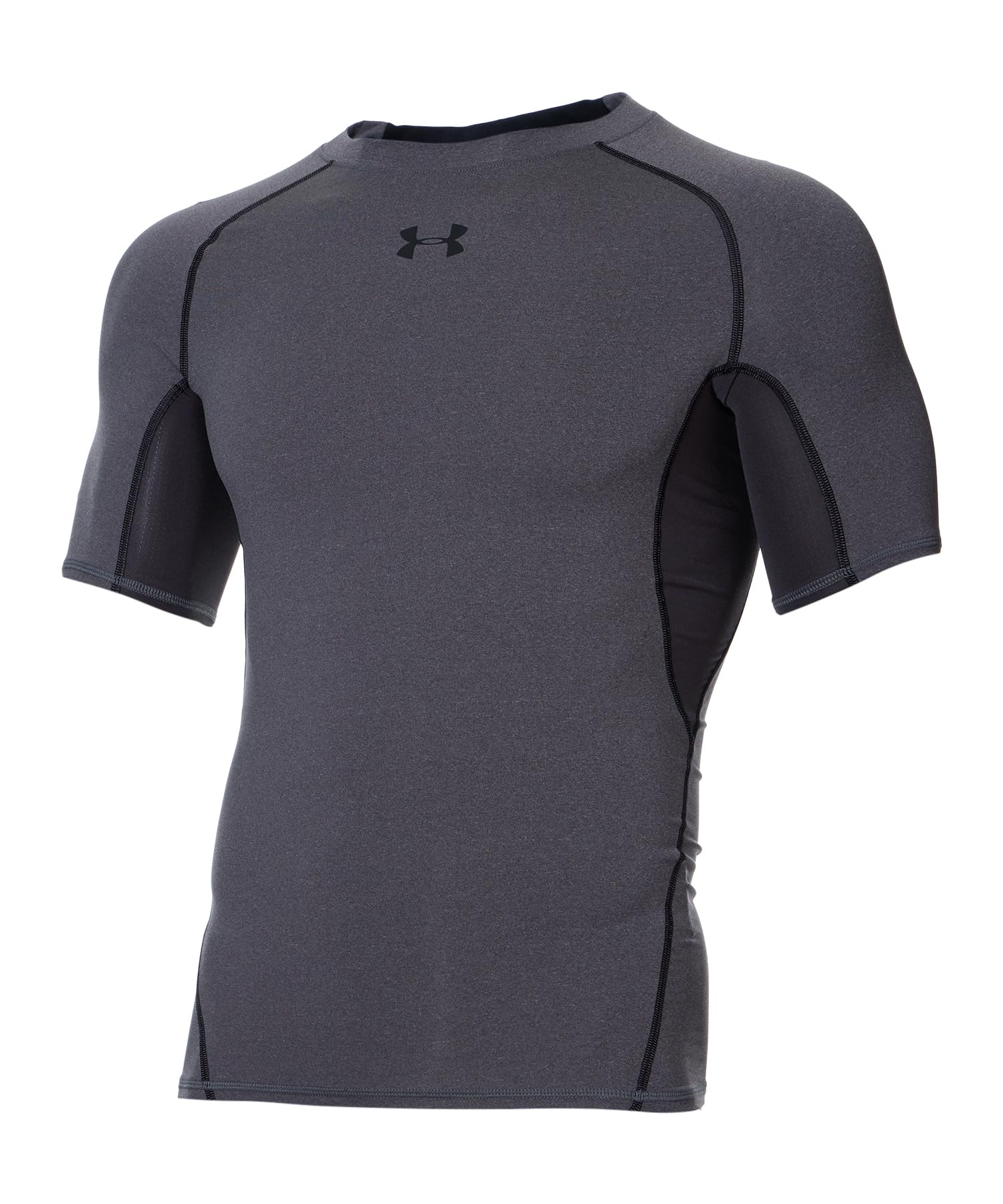 Under Armour UA HeatGear Armour Short Sleeve Charcoal Light Heather MD / /