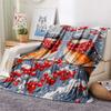 Branch Birds  Print Flannel Blanket, High Quality Comfortable for All Seasons, Home Decor, Warmth and Comfort