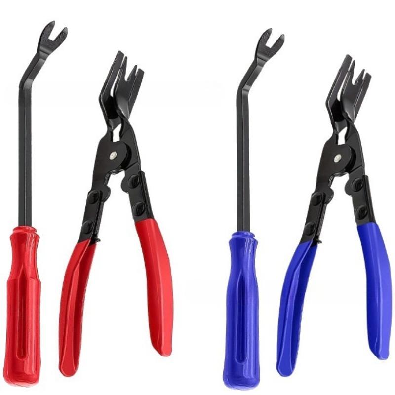 1-4pcs Auto Body Panel Door Fastener Car Clip Removal Pliers Tool Kit - Push Pin Trim Removal Pry Tool Repair Set for Automotive