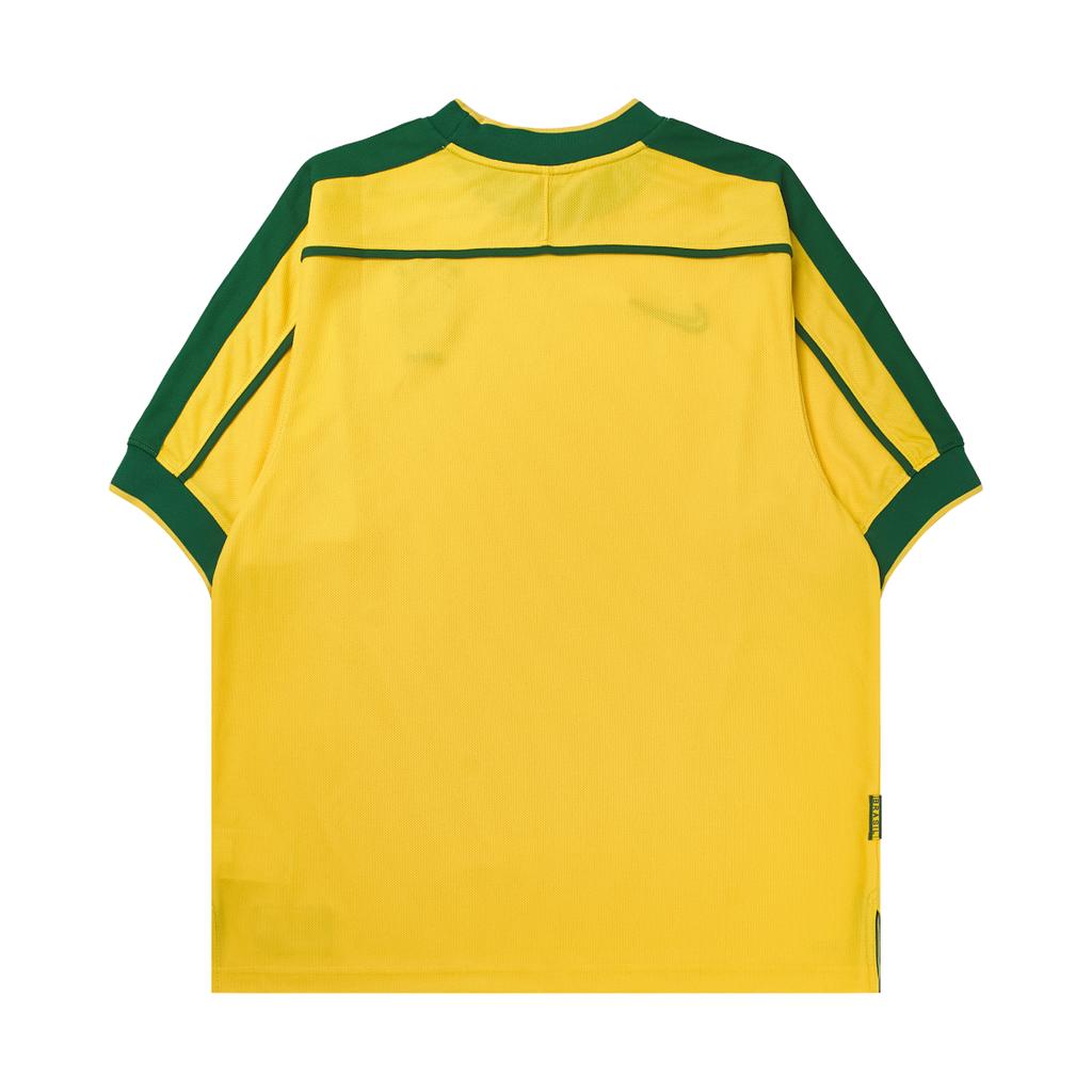 Nike Brasile 1998 Maglia Ristampa Giallo Varsity/Verde Pino/Verde Fortunato Uomo Top Giallo FZ6682-741