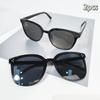 2pcs Oval Fashion Glasses for Men and Women, Vintage Oversized Frame Oval Sunglasses