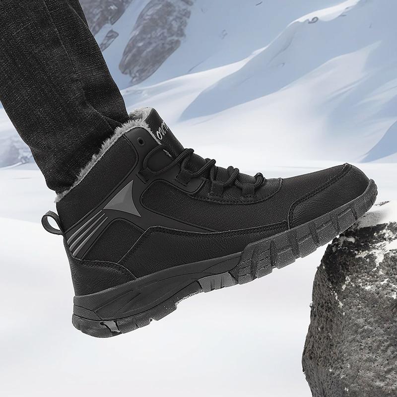 39-46 Winter Anti-slip Warm Snow Shoes Plus Velvet High-top Men's Large Size Snow Sports Shoes