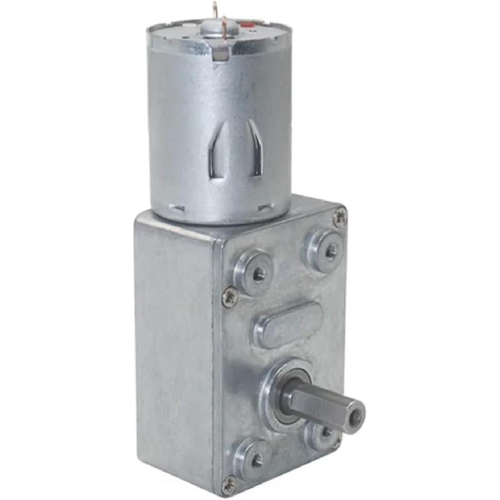 Silnik przekładniowy DC 6V12V24V z redukcją prędkości, rewersyjny, z dużym momentem obrotowym, samohamowny, z przekładnią ślimakową(30 obr./min, 24 V)