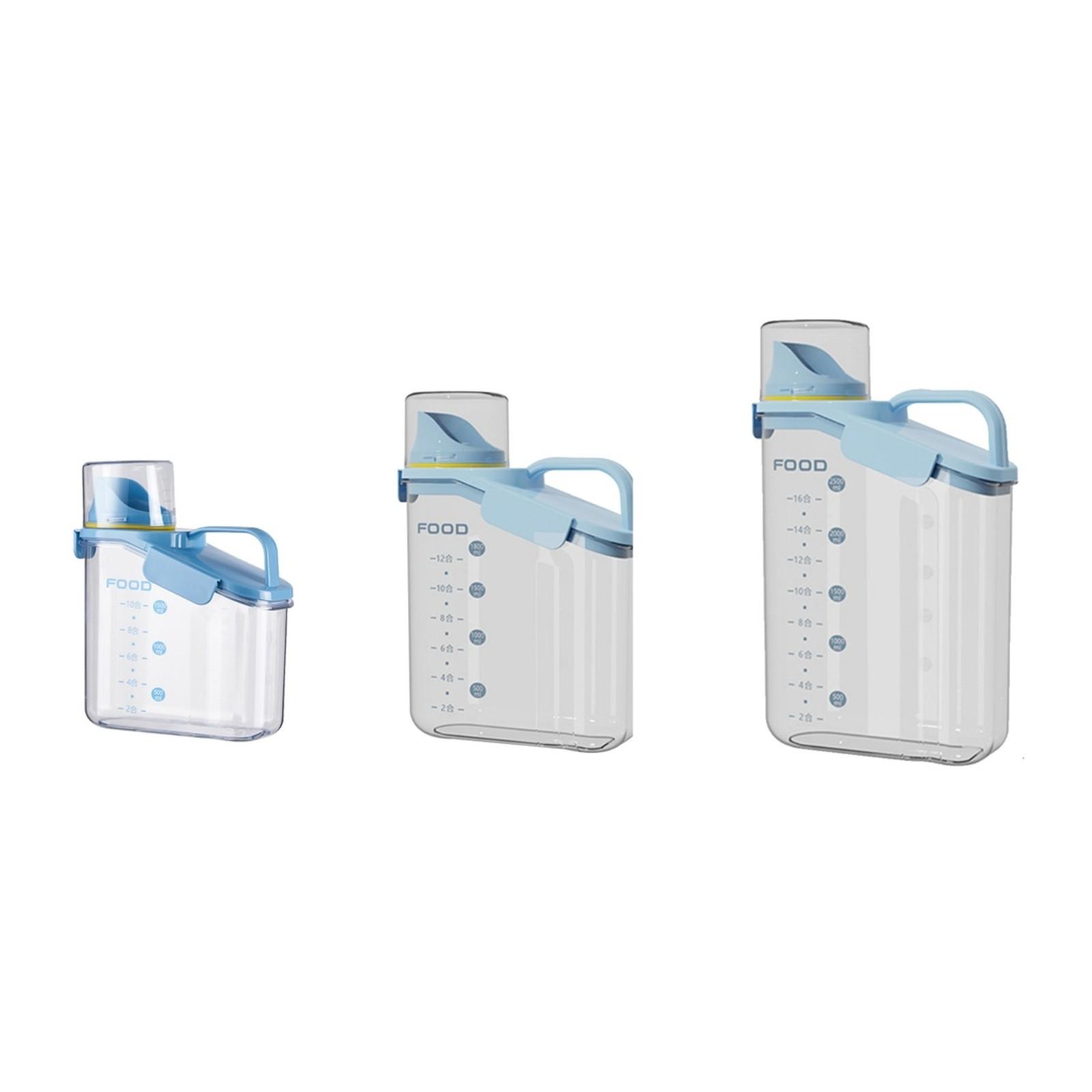 Коробка для хранения продуктов питания герметичная зерновая большая емкость прозрачная с крышкой S