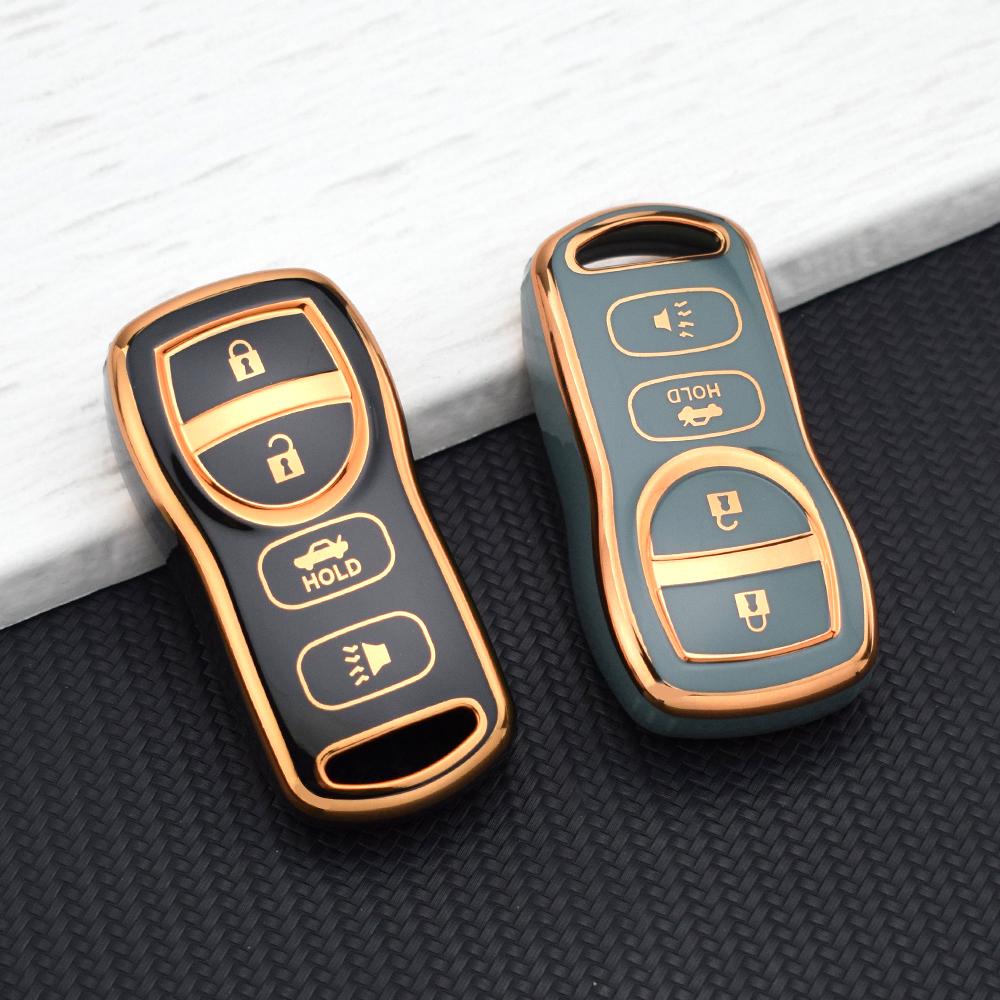 3/4 Buttons Car Key Fob Case for Nissan Sentra Armada 350Z Altima Maxima For Infiniti FX35 EX35 FX45 QX56 G35 M45 I35 Keychain