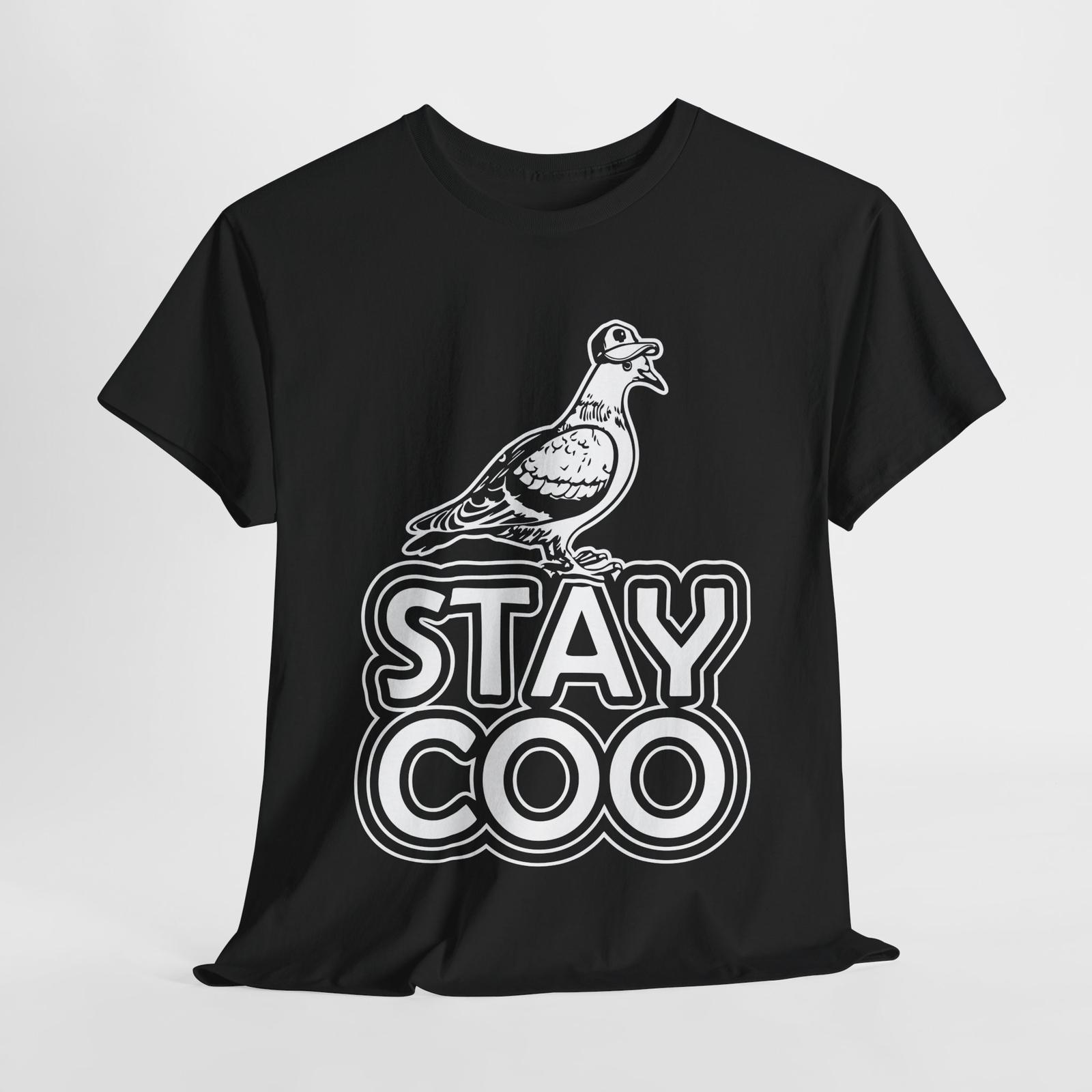 Оставайся крутым Смешная футболка с птицей голубем | Смешная трендовая интернет-шутка | Юмористическая футболка 3XL
