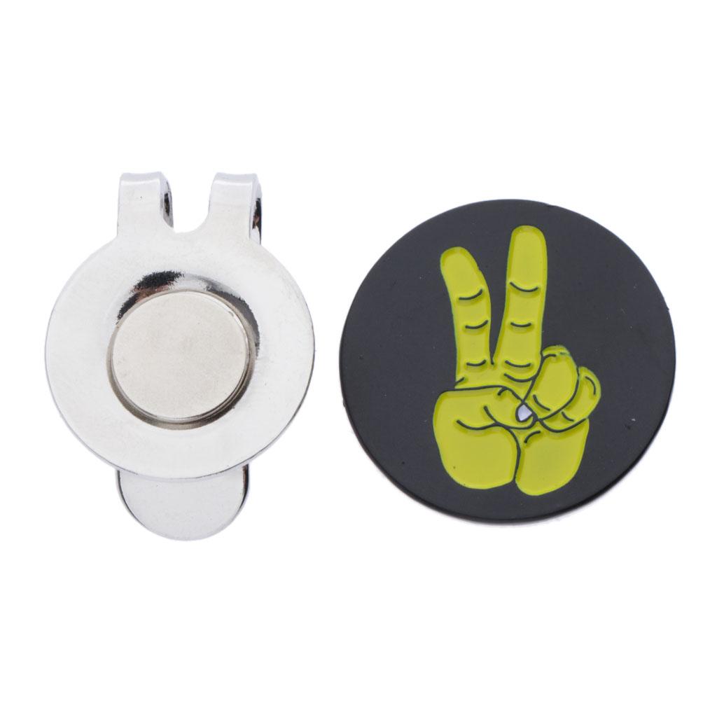 Golf Clip with Removable Ball Marker, Attaches Easily to Hats