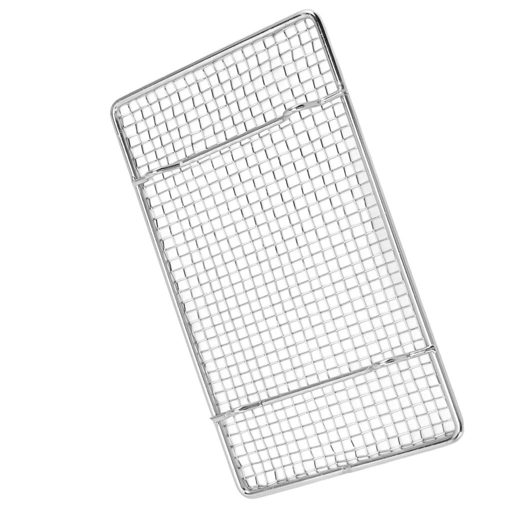 Griglie di Raffreddamento per Cottura in Forno in Acciaio Inossidabile Griglia da Cucina Resistente alle Alte Temperature Sicura per Forno per Cottura Arrosto Grigliatura Rettangolare 19,2 CM