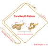 ZHUKOU high quality crystal brass gold letter necklace for ladies good friends couple birthday gift model: VL34