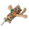 Foraging Shredding Bird Toys Bamboo Woven Corn Silk Relieve Boredom Parrot Chewing Toys for