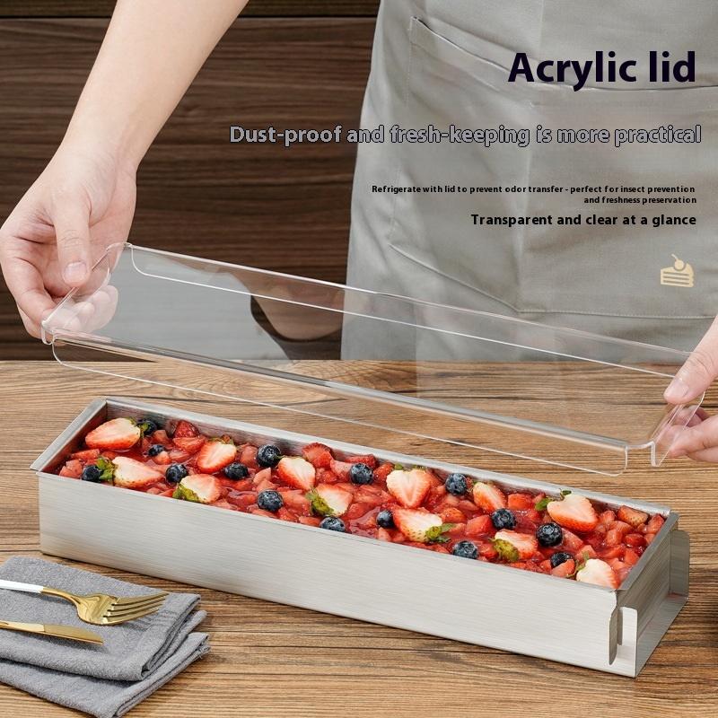 Tiramisu Formă Detașabilă Suport Inox Cutie Embrion Tort Tavă Lungă Set Unelte Spatulă Formă Tort Bucătărie Accesorii Bucătărie