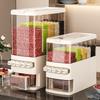 Moisture-Proof Separated Grains Dispenser Built-in Measuring Cup Grain Barrel  Kitchen Cabinets